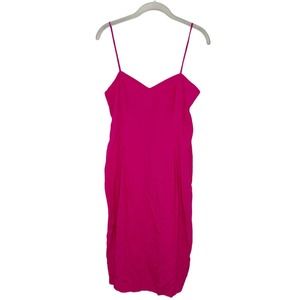Marvin Singer For Depeche Mode Hot Pink VTG Slip Dress Size 8